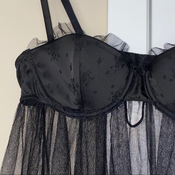 VS DREAM ANGELS STRIPED MESH BABYDOLL Sexy Little - Picture 3 of 8